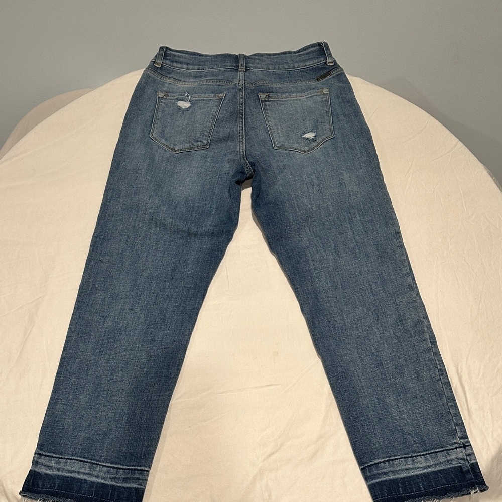KanCan High Rise Distressed Raw Hem Skinny Jeans Women’s Size 7 - Picture 3 of 6